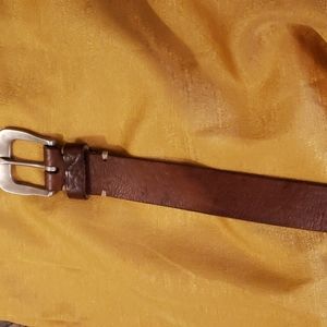 Structure brand leather belt